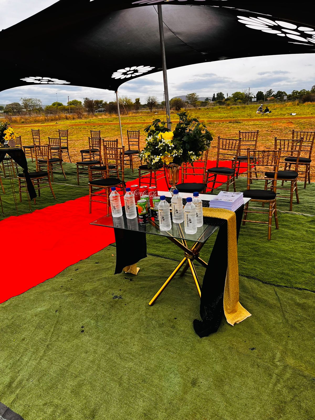 Funeral setup